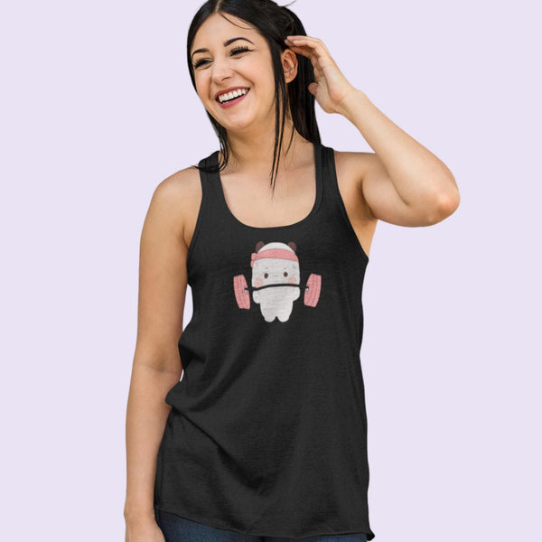 Iron Angel Bubu Bear: Flowy Racerback Tank